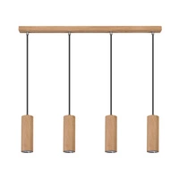 Pipe Pendant Lamp Incl. 4xGU10 LED 5W Oiled Oak/Anthracite 1551474
