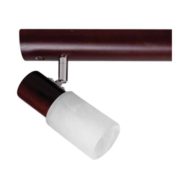 Kira Wood Ceiling Lamp 4xE14 Max.40W Wenge Wood/White Glass 2210435L