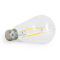 FILAMENT LED bulb E27 5W warm 1800K ST64 teardrop