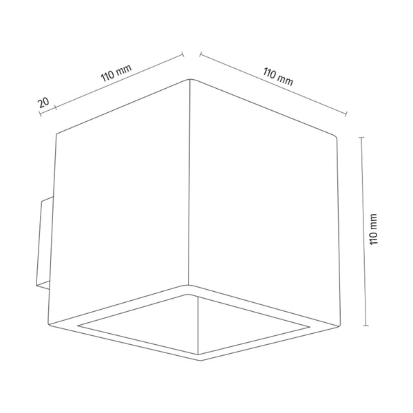 Block Wall Lamp 1xG9 Max.28W Gray Concrete 2255136