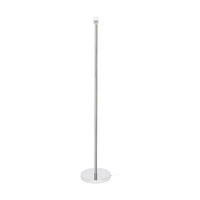 Maxima Floor Lamp 1xE27 Max.60W Chrome Metal/Transparent PVC Cable/White Fabric Shade 6591028