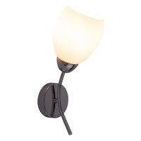 Parma Wall Lamp 1xE27 Max.60W Chrome Metal/White Glass 8320128