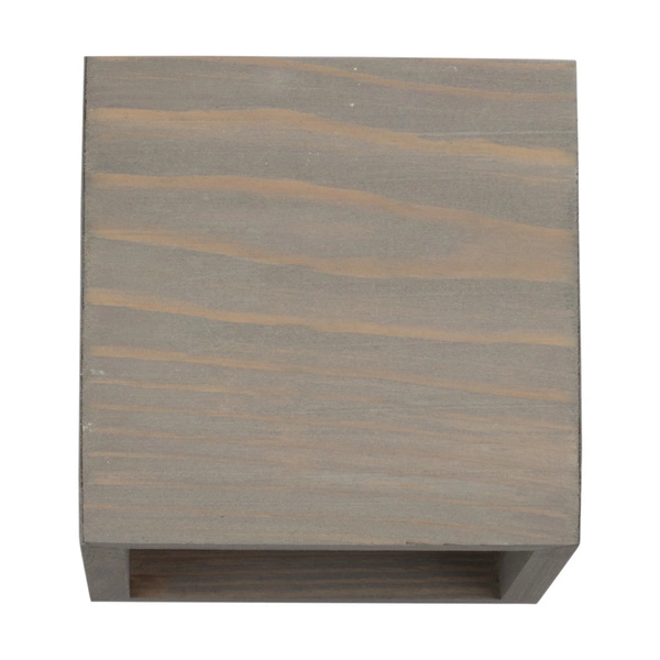 Block Wood Wall Lamp 1xG9 Max.6W Stained Pine Gray/Black Metal 20257104