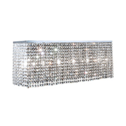 Euphoria Ceiling Lamp 6xE14 Max.40W Chrome Metal/Transparent Crystal