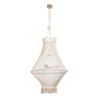 Lampa Wisząca Reve 3xE27 Max.15W LED Dąb Olejowany/Kremowy Sznurek Bawełniany/Kabel z Naturalnej Tkaniny 18137374