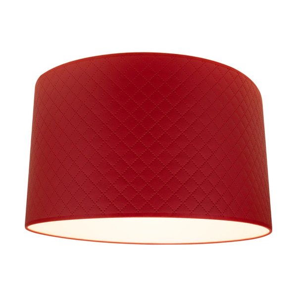 Lampshade Cylinder E27 H30 Red Fabric A0957