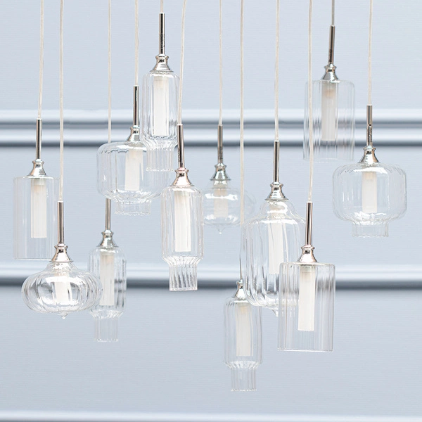 LARISSA XII pendant lamp transparent 65cm 1891228