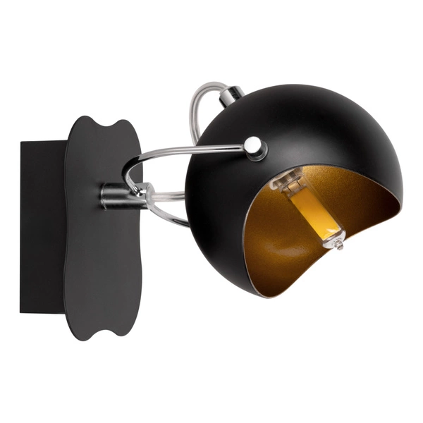 Kana Wall Lamp 1xG9 Max.28W Black Metal/Gold Metal 2722104