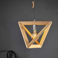 Trigonon Pendant Lamp 1xE27 Max.60W Oiled Oak/Anthracite/Braided 1271174