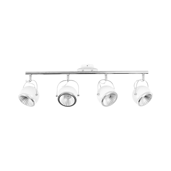 Ball Ceiling Lamp Incl. 4xGU10 LED 6W White Metal