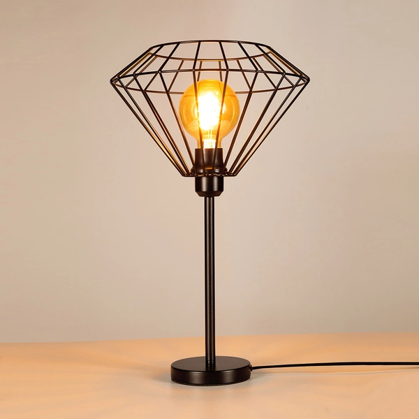 Raquelle Table Lamp 1xE27 Max.25W Black Metal/Black PVC Cable 72470104