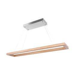 Legno Pendant Lamp 3xLED24V 68W Int. Matt Nickel/Oiled Oak with Touch Dimmer/Rollizug 1037415900000