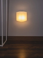 Space Wall Lamp 1xLED Integrated 420lm 3000K 6,5W White Metal/White Glass 1120112