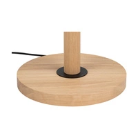 Benita Black Lampa Podłogowa 1xE27 Max. 60W Dąb Olejowany/Czarny/Brązowy-Czarny-Złoty 6017400611550