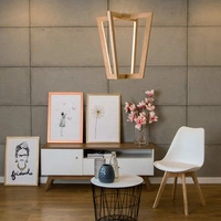 Leif Pendant Lamp ''In'' 4xLED 24V Integrated 2520lm 3000K 27W Oiled Oak/Transparent PVC Cable 1509174