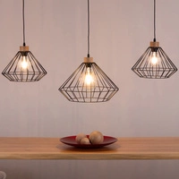 Lampa wisząca Raquelle 3xE27 maks. 60W Dąb olejowany/Czarny metal/Czarny kabel PCV 187319304