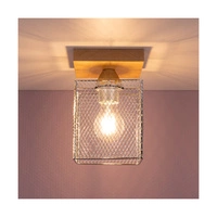 Norman Wood Ceiling Lamp 1xE27 Max.25W Birch Wood/Chrome Metal 8175160