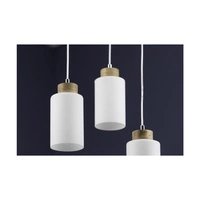 Bosco Pendant Lamp 3xE27 Max.60W Oiled Oak/Transparent/White 1720574