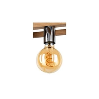 Lampa wisząca cztero-punktowa KAGO drewno dębowe kolor dąb olejowany oprawka chrome, 61500474 61500474