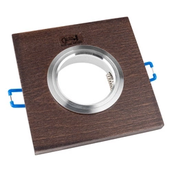 Vitar Wood Square Downlight 1xGU10 Max.6W LED Walnut Beech Wood 2015176