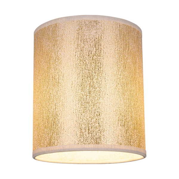 Lampshade Cylinder E27 H20 Gold Synthetic Fabric A1297