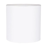 Trongo Round Table Lamp 1xE27 Max.25W Walnut Beech Wood/Black PVC Cable/White Fabric Shade 7181976