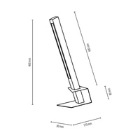 Rapid Table Lamp 1xLED 24V Integrated 420lm 3000K 4,5W Oiled Oak/Black Metal/Black PVC Cable 7264174