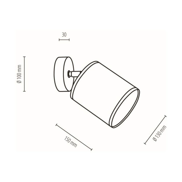 Jute Wall lamp 1xE27 Max.25W Black/Beige 56792104