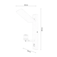 Turid Wall Lamp 1xLED Integrated 240lm 3100K 3W White Metal 5861102