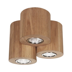 Wooddream Round Ceiling Lamp Incl. 3xLED GU10 5W Oiled Oak 2566374