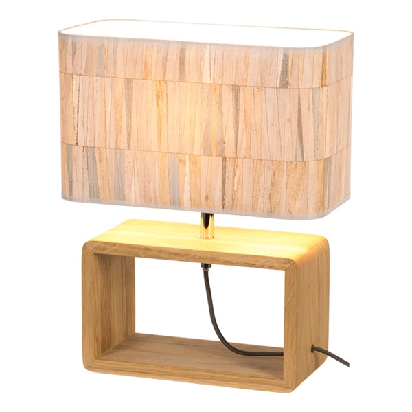 Malo Table Lamp 1xE27 Max.25W Oiled Oak/Anthracite/Multicolor 7727174