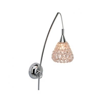 Vegas Wall Lamp 1xG9 Max.33W Chrome Metal/Transparent Crystal HK17518S15