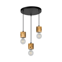 Pino Lampa Wisząca 3xE27 Max.60W Sosna Bejcowana/Czarny 71689304R