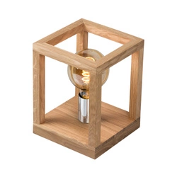 Kago Table Lamp 1xE27 Max.60W Oiled Oak/Chrome/Black 7158174