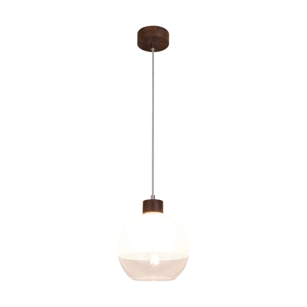 Linea Pendant Lamp 1xE27 Max.60W Walnut/Transparent/Frosted 1860176