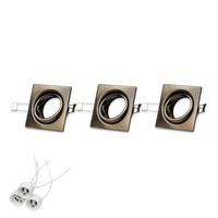 Cristaldream Zestaw opraw typu Downlight 3xGU10 Max.50W Patyna Metal 23050311