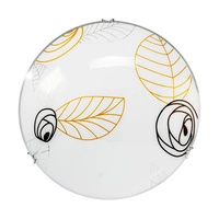 Lampa Sufitowa Indiana 1xLED Zintegrowana 800lm 2700K 12W Chrom Metal/Biało-Brązowe Szkło 4453102