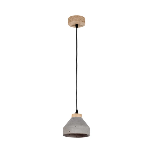 Tristan Pendant Lamp 1xE14 Max.40W Oiled Oak/Black/Grey 1929174