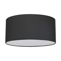Josefina Ceiling Lamp 2xE27 Max.25W White Metal/Anthracite Fabric Shade 4782812