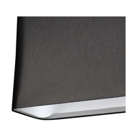 Cadre Pendant Lamp 2xE27 Max.40W Black Metal/Transparent PVC Cable/Black Fabric Shade 872030204