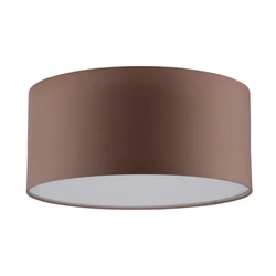 Josefina Ceiling Lamp 2xE27 Max.25W White Metal/Brown Fabric Shade 4792812