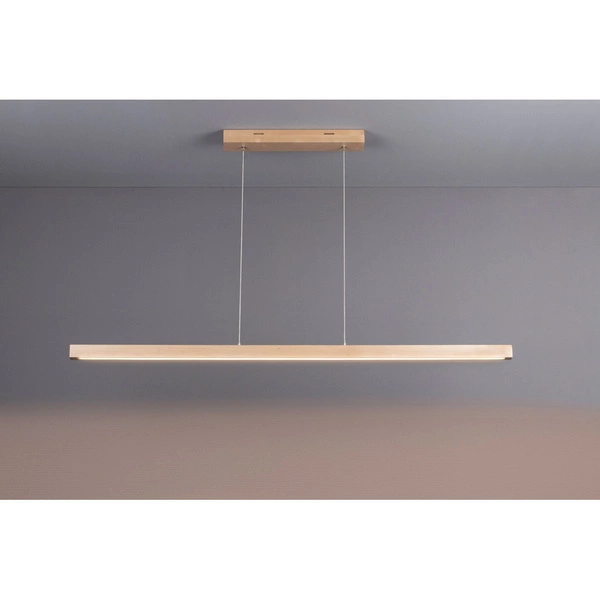 Smal Pendant Lamp 1xLED 24V Integrated 1431lm 3000K 15W Birch Wood/Transparent PVC Cable with Touch Dimmer 1509660