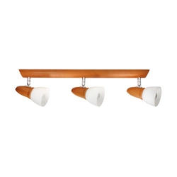 Julietta Ceiling Lamp 3xE14 Max.40W Kirsch Beech Wood/Chrome Metal/White Glass 2215330