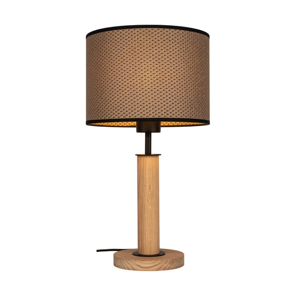 Benita Black Lampa Stołowa 1xE27 Max. 40W Dąb Olejowany/Czarny/Brązowy-Czarny-Złoty 7017400711551