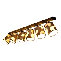 Espacio Ceiling Lamp 6xE27 Max.25W Black Metal/Multicolor Wallpaper 56748604