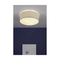 Mateo Ceiling Lamp 3xE27 Max.25W White Metal/Beige Wallpaper 87801802