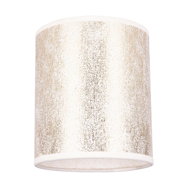 Lampshade Cylinder E27 H20 Gold Synthetic Fabric A1297