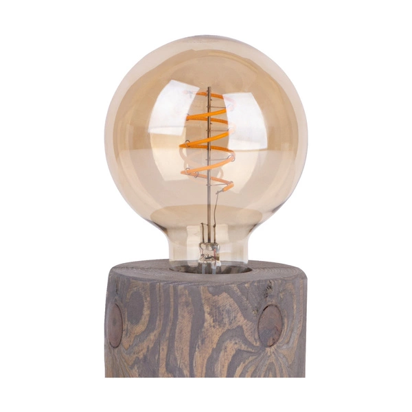 Trabo Table Lamp 1xE27 Max.25W Stained Pine Gray/Black PVC Cable 76911157