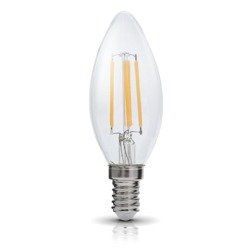 FILAMENT LED decorative light bulb E14 4W warm 3000K candle