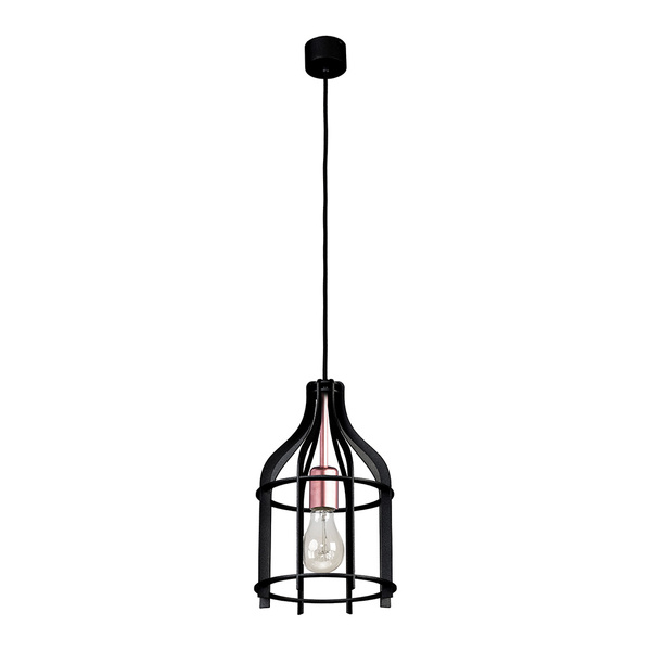 Riana Pendant Lamp 1xE27 Max.60W Steel Metal/Black Metal